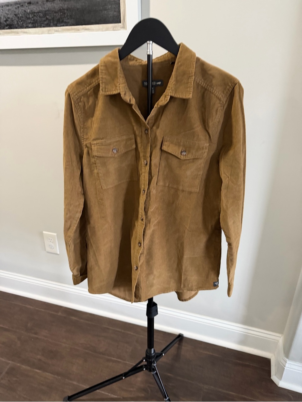 Toad&Co Corduroy Button-Down Shirt in Camel - Picture 2 of 6